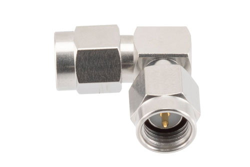 SMA Male to SMA Male Right Angle Adapter