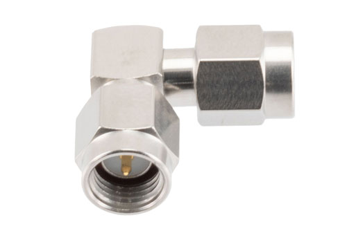 SMA Male to SMA Male Right Angle Adapter