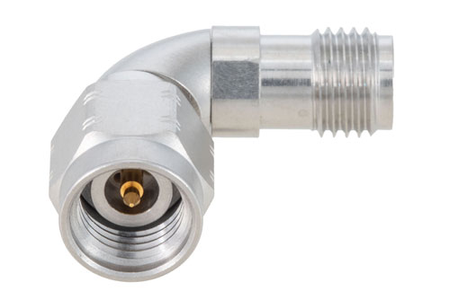 2.92mm Male to Female Radius Right Angle Adapter, VSWR 1.3 Max. at 40GHz