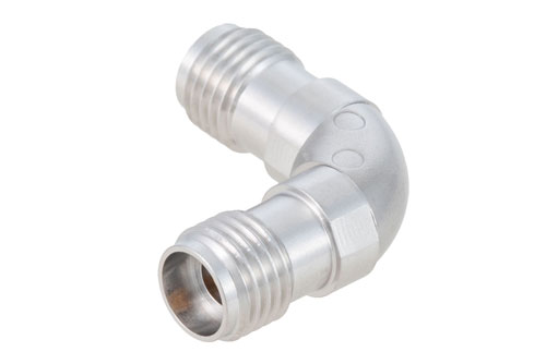2.92mm Female to Female Radius Right Angle Adapter, VSWR 1.3 Max. at 40GHz