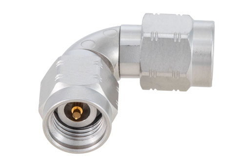 2.92mm Male to Male Radius Right Angle Adapter, VSWR 1.3 Max. at 40GHz