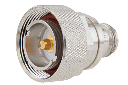 N Female to 7/16 DIN Male Adapter, With Knurl