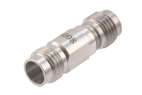 High Temperature Adapter 2.4mm Female to 2.4mm Female, 50GHz VSWR1.2, MIL-STD 348B