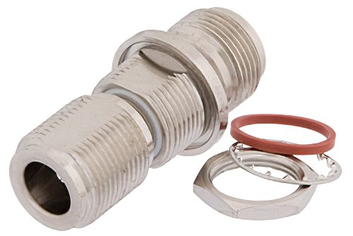 Bulkhead Mount Isolated Ground N Female to N Female Adapter