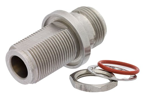 Precision Bulkhead Mount N Female to N Female Adapter