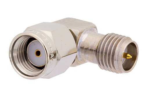 RP-SMA Male to RP-SMA Female Right Angle Adapter