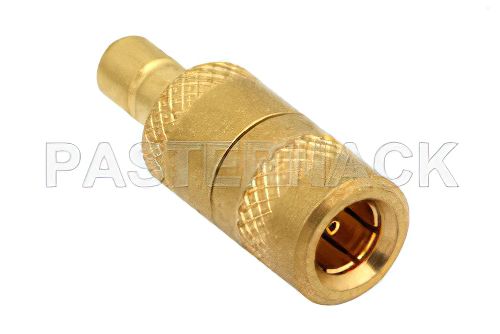 75 Ohm Mini SMB Plug to 75 Ohm Mini SMB Jack Adapter