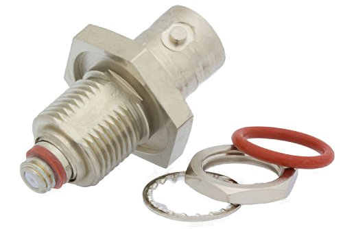 Bulkhead Mount 10-32 Female to BNC Female Adapter