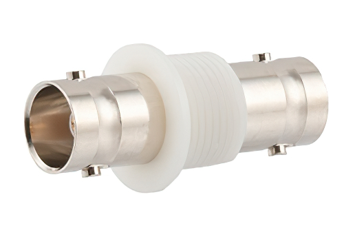 Bulkhead Mount Isolated Ground 75 Ohm BNC Female to 75 Ohm BNC Female Adapter