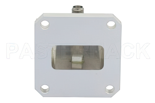 WR-102 UG-1493/U Square Cover Flange to SMA Female Waveguide to Coax Adapter Operating from 7 GHz to 11 GHz
