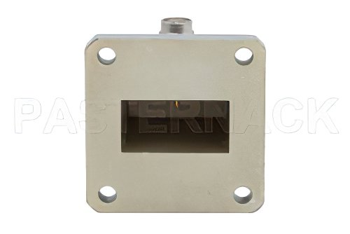 WR-102 Square Cover Flange to SMA Male Waveguide to Coax Adapter Operating From 7 GHz to 11 GHz
