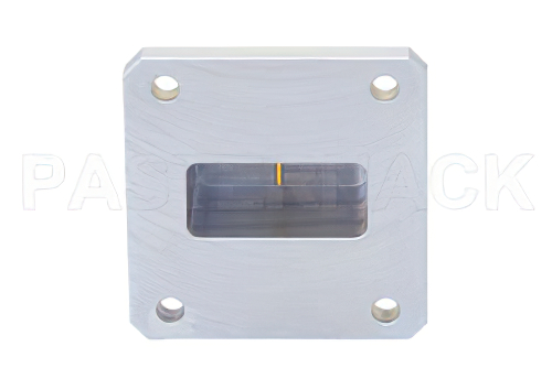 WR-112 Square Cover Flange to SMA Female Waveguide to Coax Adapter Operating From 7.05 GHz to 10 GHz