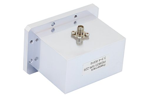 WR-229 CMR-229 Flange to SMA Female Waveguide to Coax Adapter Operating From 3.3 GHz to 4.9 GHz, S-C Band
