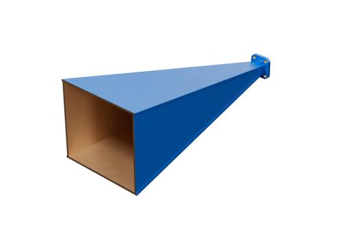 WR-28 Waveguide Standard Gain Horn Antenna Operating From 26.5 GHz to 40 GHz With a Nominal 25 dBi Gain With UG-599/U Square Cover Flange