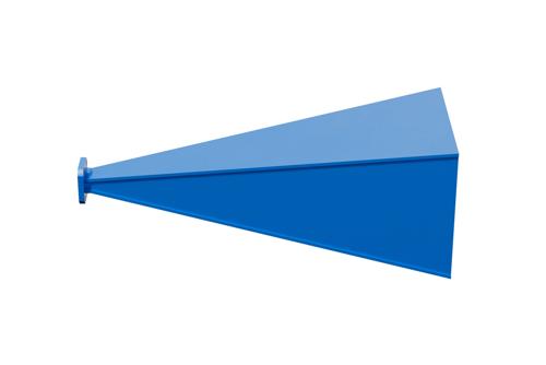 WR-28 Waveguide Standard Gain Horn Antenna Operating From 26.5 GHz to 40 GHz With a Nominal 25 dBi Gain With UG-599/U Square Cover Flange