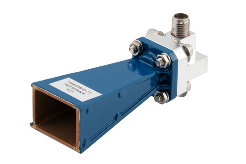 WR-28 Standard Gain Horn Antenna Operating From 26.5 GHz to 40 GHz, 15 dBi Nominal Gain, 2.92mm Female Input Connector, ProLine