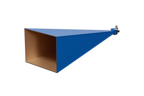 WR-28 Waveguide Standard Gain Horn Antenna Operating from 26.5 GHz to 40 GHz with a Nominal 30 dB Gain 2.92mm Female Input