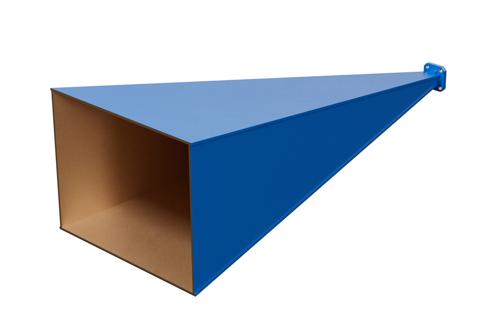 WR-28 Waveguide Standard Gain Horn Antenna Operating From 26.5 GHz to 40 GHz With a Nominal 30 dBi Gain With UG-599/U Square Cover Flange