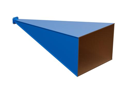 WR-28 Waveguide Standard Gain Horn Antenna Operating From 26.5 GHz to 40 GHz With a Nominal 30 dBi Gain With UG-599/U Square Cover Flange