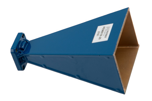 WR-34 Waveguide Standard Gain Horn Antenna Operating From 22 GHz to 33 GHz With a Nominal 20 dBi Gain With UG-1530/U Square Cover Flange