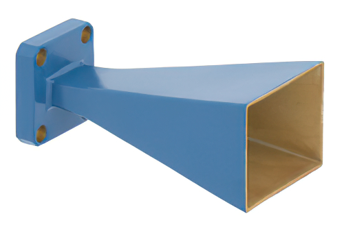 WR-42 Waveguide Standard Gain Horn Antenna Operating From 18 GHz to 26.5 GHz With a Nominal 15 dBi Gain With UG-597/U Square Cover Flange