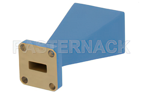 WR-42 Waveguide Standard Gain Horn Antenna Operating From 18 GHz to 26.5 GHz With a Nominal 15 dBi Gain With UG-597/U Square Cover Flange