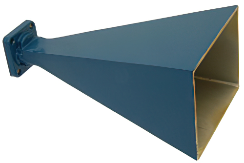 WR-42 Waveguide Standard Gain Horn Antenna Operating From 18 GHz to 26.5 GHz With a Nominal 20 dBi Gain With UG-597/U Square Cover Flange
