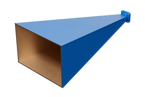 WR-42 Waveguide Standard Gain Horn Antenna Operating From 18 GHz to 26.5 GHz With a Nominal 25 dBi Gain With UG-597/U Square Cover Flange