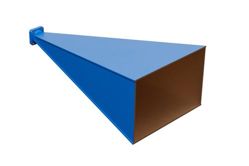 WR-42 Waveguide Standard Gain Horn Antenna Operating From 18 GHz to 26.5 GHz With a Nominal 25 dBi Gain With UG-597/U Square Cover Flange