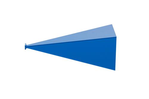 WR-42 Waveguide Standard Gain Horn Antenna Operating From 18 GHz to 26.5 GHz With a Nominal 30 dBi Gain With UG-597/U Square Cover Flange