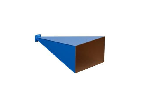 WR-62 Waveguide Standard Gain Horn Antenna Operating From 12.4 GHz to 18 GHz With a Nominal 25 dBi Gain With UG-1665/U Square Cover Flange