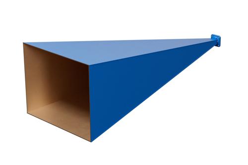 WR-62 Waveguide Standard Gain Horn Antenna Operating From 12.4 GHz to 18 GHz With a Nominal 30 dBi Gain With UG-1665/U Square Cover Flange