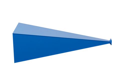 WR-62 Waveguide Standard Gain Horn Antenna Operating From 12.4 GHz to 18 GHz With a Nominal 30 dBi Gain With UG-1665/U Square Cover Flange