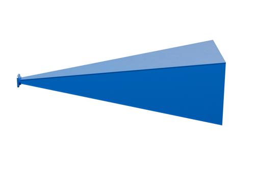 WR-62 Waveguide Standard Gain Horn Antenna Operating From 12.4 GHz to 18 GHz With a Nominal 30 dBi Gain With UG-1665/U Square Cover Flange