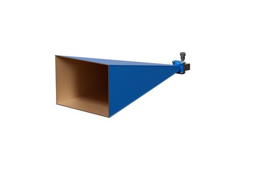 WR-62 Waveguide Standard Gain Horn Antenna Operating from 12.4 GHz to 18 GHz with a Nominal 25 dB Gain N Female Input