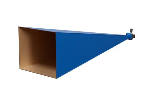 WR-62 Waveguide Standard Gain Horn Antenna Operating from 12.4 GHz to 18 GHz with a Nominal 30 dB Gain N Female Input