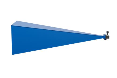 WR-62 Waveguide Standard Gain Horn Antenna Operating from 12.4 GHz to 18 GHz with a Nominal 30 dB Gain N Female Input