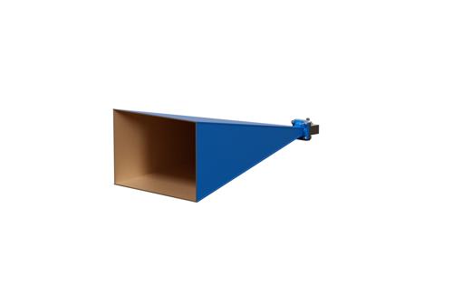 WR-62 Waveguide Standard Gain Horn Antenna Operating from 12.4 GHz to 18 GHz with a Nominal 25 dB Gain SMA Female Input