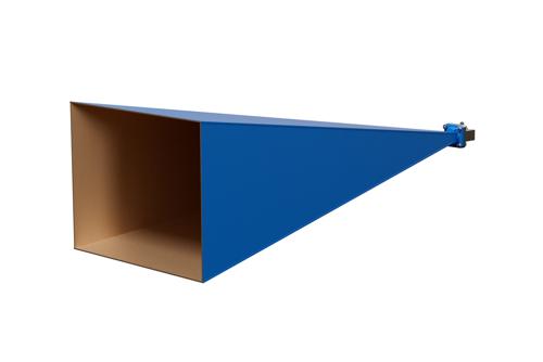 WR-62 Waveguide Standard Gain Horn Antenna Operating from 12.4 GHz to 18 GHz with a Nominal 30 dB Gain SMA Female Input