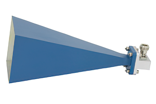 WR-75 Waveguide Standard Gain Horn Antenna Operating from 10 GHz to 15 GHz with a Nominal 20 dB Gain N Female Input