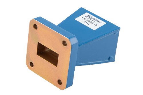 WR-75 Waveguide Standard Gain Horn Antenna, 10 GHz to 15 GHz Frequency Range, 10 dBi Gain, Flange