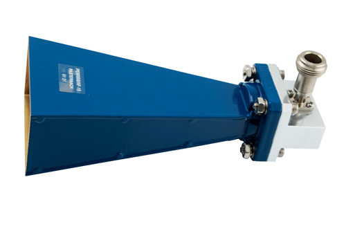 WR-75 Waveguide Standard Gain Horn Antenna Operating from 10 GHz to 15 GHz with a Nominal 15 dB Gain N Female Input