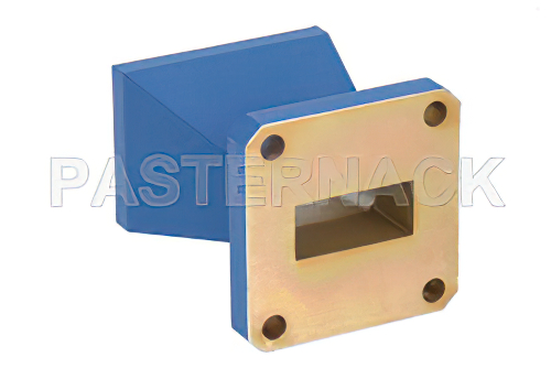 WR-90 Waveguide Standard Gain Horn Antenna Operating From 8.2 GHz to 12.4 GHz With a Nominal 10 dBi Gain With UG-135/U Square Cover Flange