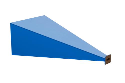 WR-90 Waveguide Standard Gain Horn Antenna Operating from 8.2 GHz to 12.4 GHz with a Nominal 25 dBi Gain with UG-135/U Square Cover Flange
