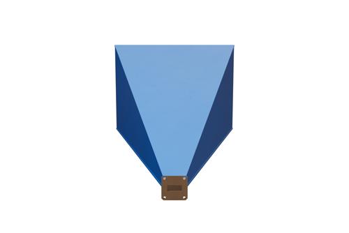 WR-90 Waveguide Standard Gain Horn Antenna Operating from 8.2 GHz to 12.4 GHz with a Nominal 25 dBi Gain with UG-135/U Square Cover Flange