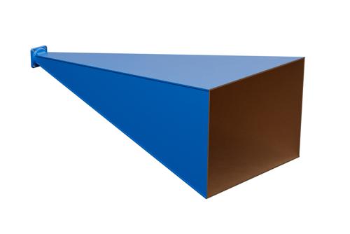 WR-90 Waveguide Standard Gain Horn Antenna Operating from 8.2 GHz to 12.4 GHz with a Nominal 25 dBi Gain with UG-135/U Square Cover Flange