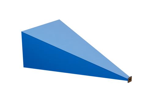 WR-90 Waveguide Standard Gain Horn Antenna Operating from 8.4 GHz to 12.4 GHz with a Nominal 30 dBi Gain with UG-135/U Square Cover Flange