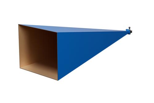 WR-90 Waveguide Standard Gain Horn Antenna Operating from 8.2 GHz to 12.4 GHz with a Nominal 30 dB Gain N Female Input