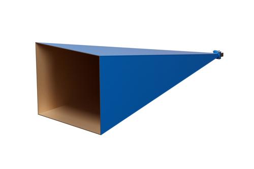 WR-90 Waveguide Standard Gain Horn Antenna Operating from 8.2 GHz to 12.4 GHz with a Nominal 30 dB Gain SMA Female Input
