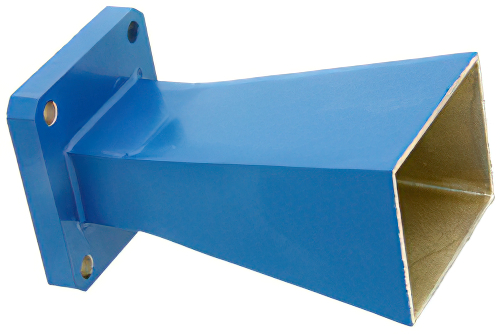 WR-102 Waveguide Standard Gain Horn Antenna Operating from 7 GHz to 11 GHz with a Nominal 10 dBi Gain with Square Cover Flange
